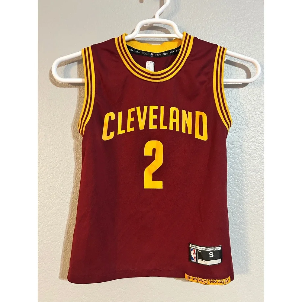 NBA Cleveland Cavaliers Kyrie Irving 2 Youth Jersey Maroon Gold Kids Small 8